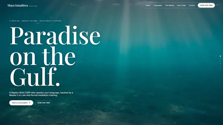 Home page of the Maya Ismailova build