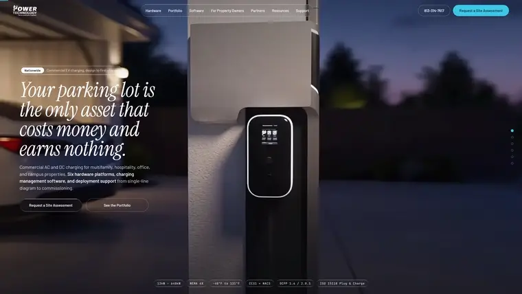 Home page of the Power Technology Solutions build